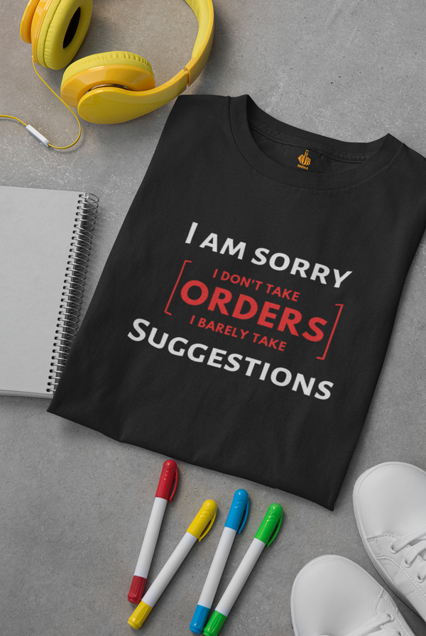 NO ORDERS  100% COTTON T-SHIRT (UNISEX FIT)