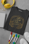 MUSIC NEVER SLEEPS 100% COTTON T-SHIRT (UNISEX FIT)