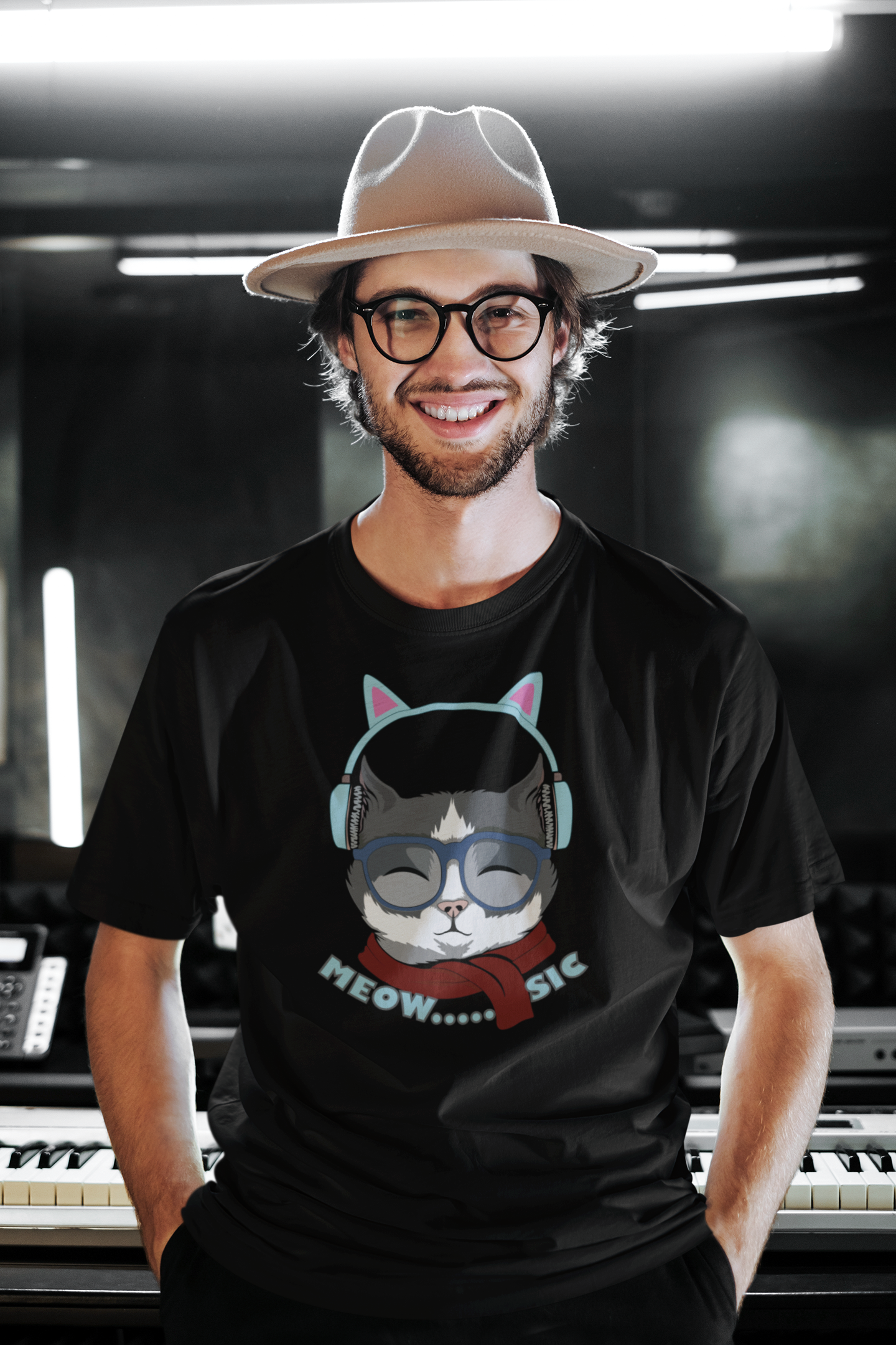 meowsic 100% COTTON T-SHIRT (UNISEX FIT)