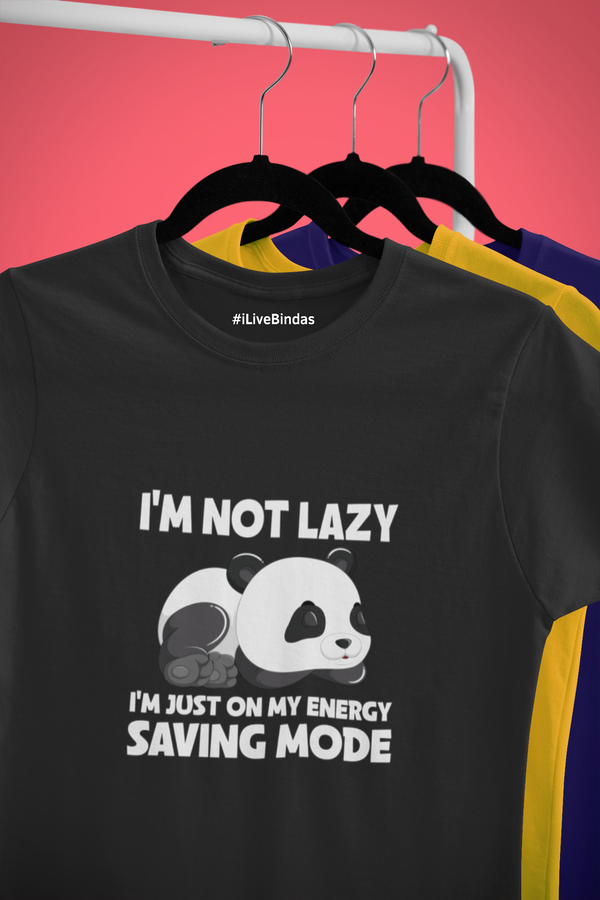 LAZY PANDA 100% COTTON T-SHIRT (UNISEX FIT)