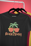BEACH PLEASE 100% COTTON T-SHIRT (UNISEX FIT)