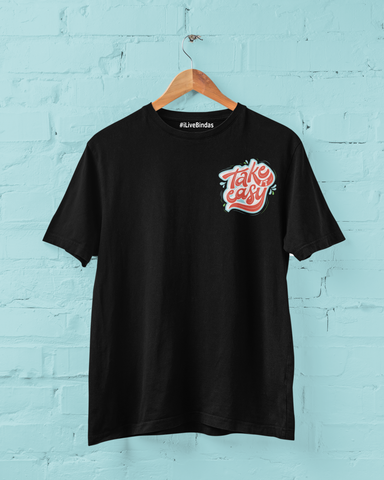 TAKE IT EASY 100% COTTON T-SHIRT