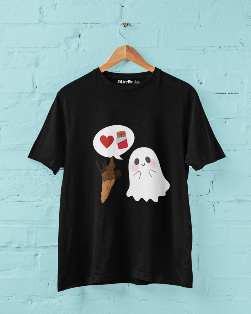 CUTE GHOST 100% COTTON T-SHIRT