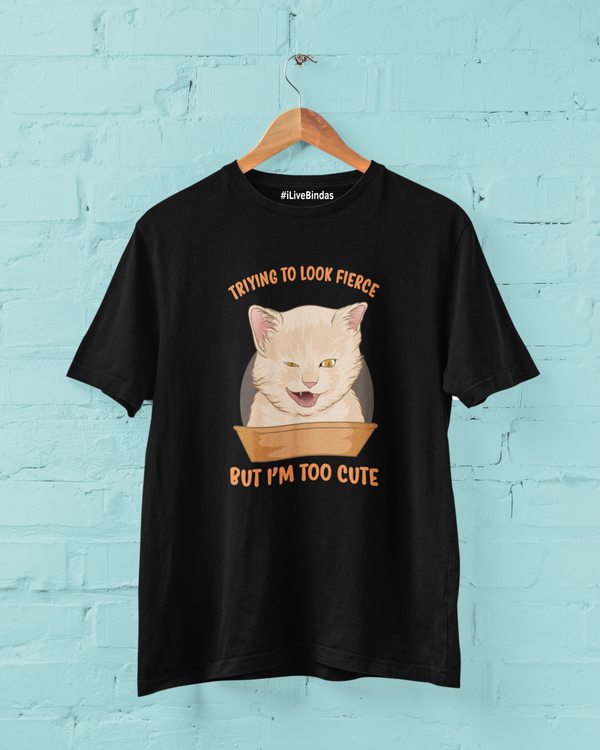FIERCE CAT 100% COTTON T-SHIRT (UNISEX FIT)