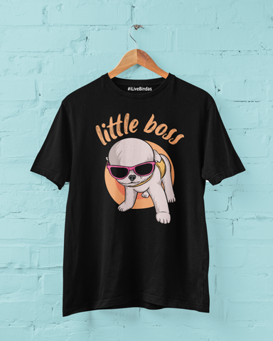 LITTLE DOGGO 100% COTTON T-SHIRT (UNISEX FIT)