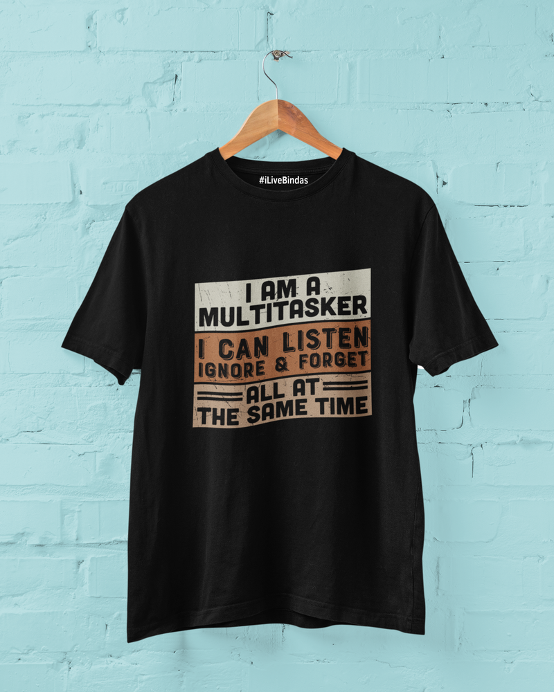 MULTITASKER 100% COTTON T-SHIRT (UNISEX FIT)