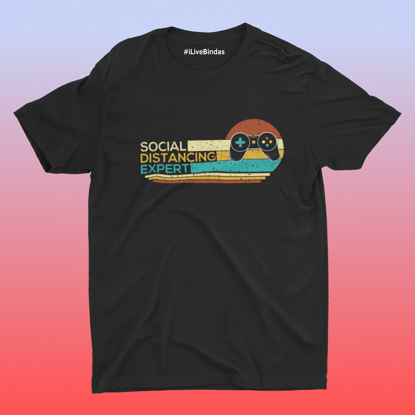 SOCIALIZING WITH GAMESE 100% COTTON T-SHIRT (UNISEX FIT)
