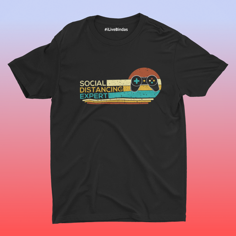 SOCIALIZING WITH GAMESE 100% COTTON T-SHIRT (UNISEX FIT)