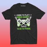 BORN GAMER 100% COTTON T-SHIRT (UNISEX FIT)
