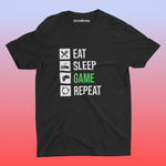 EAT SLEEP GAME 100% COTTON T-SHIRT (UNISEX FIT)