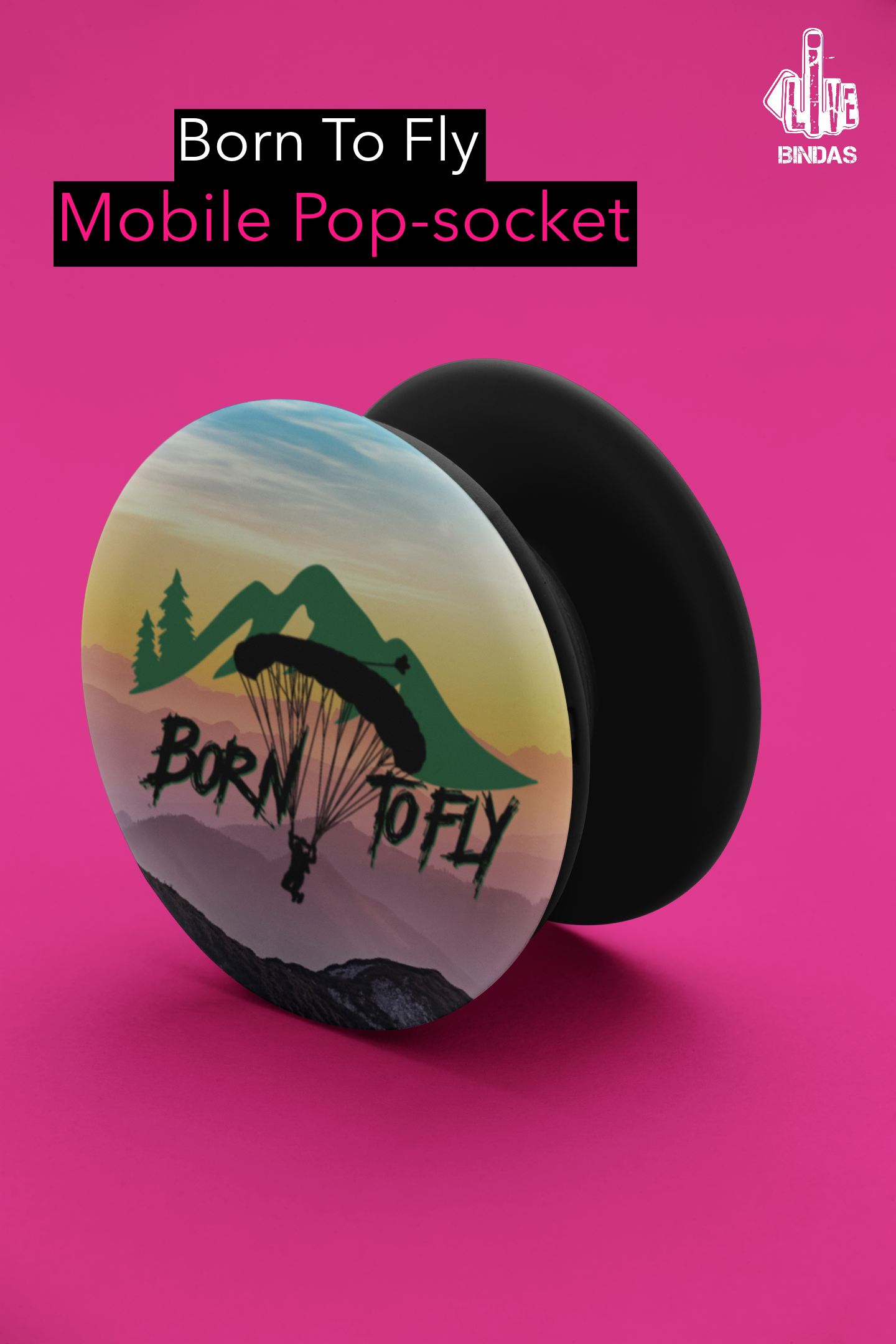 Born To Fly Mobile Pop-Socket