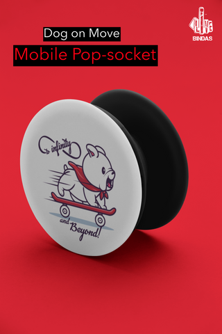 Dog On Move Mobile Pop-Socket