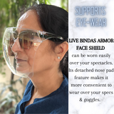 LIVE BINDAS ARMOR FACE SHIELD