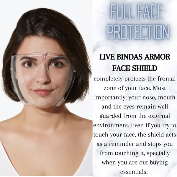LIVE BINDAS ARMOR FACE SHIELD
