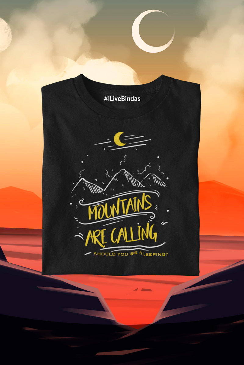 MOUNTAINS 100% COTTON T-SHIRT