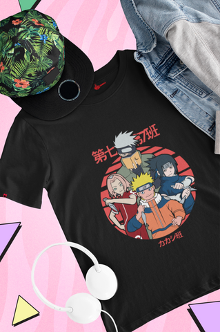 NARUTO JAM BLACK  COTTON TEE