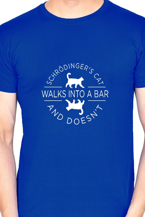Schrodinger's Cat Walks Into a (M) - Royal blue